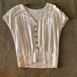 Size S white Maurices blouse